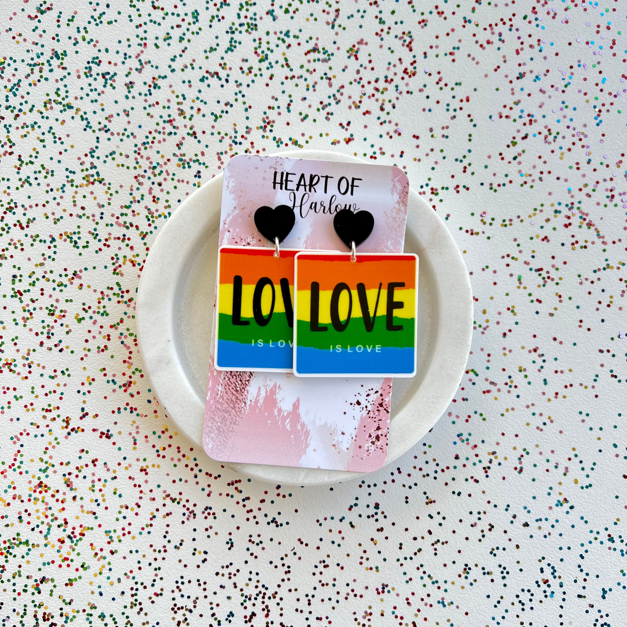 Love is Love Dangle Earrings