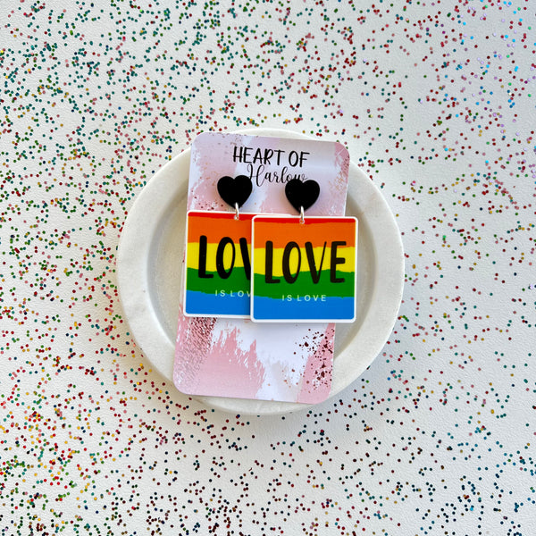 Love is Love Dangle Earrings