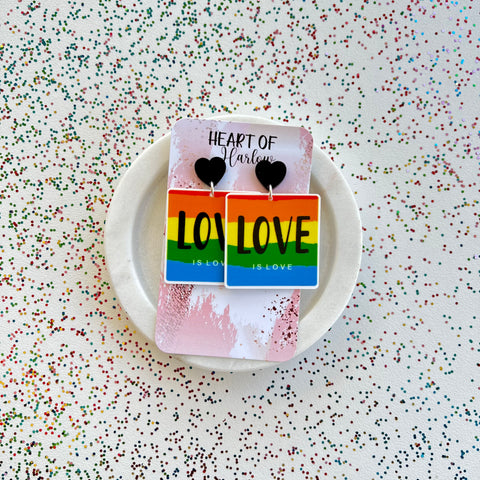 Love is Love Dangle Earrings