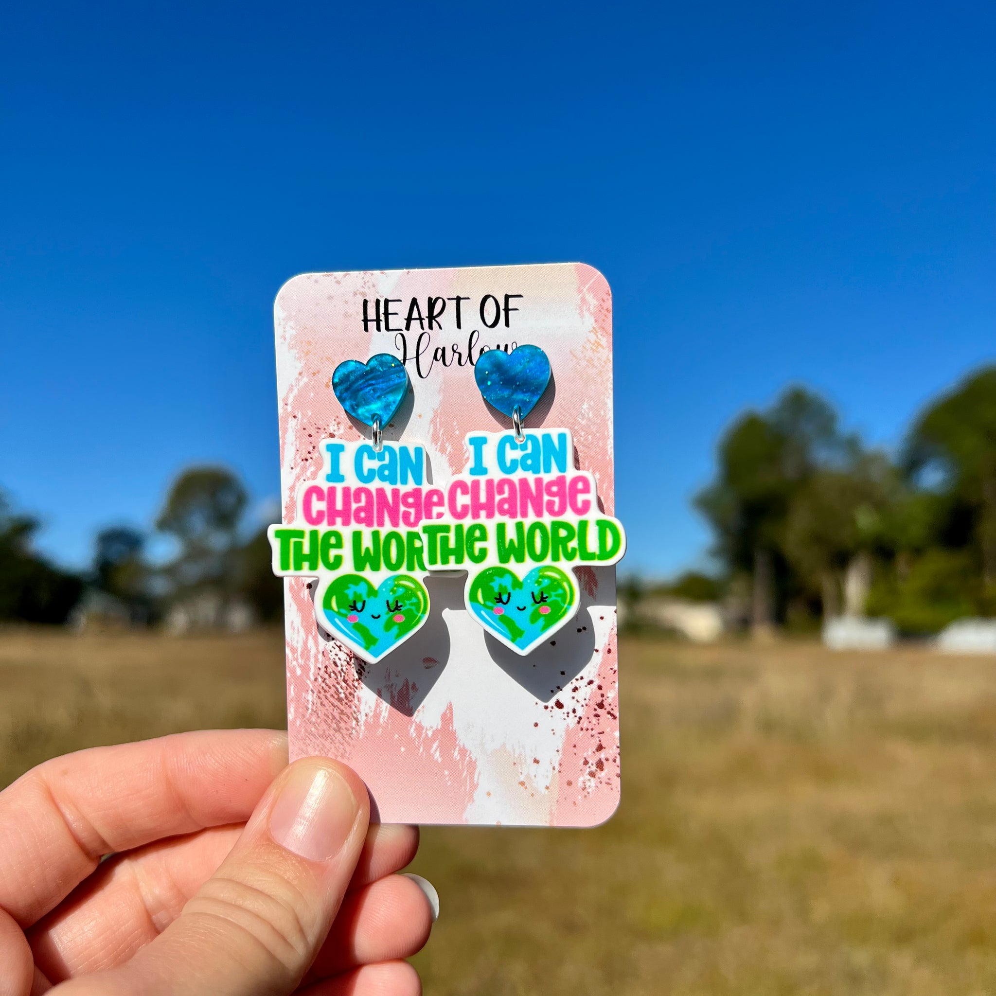 Change The World Dangle Earrings