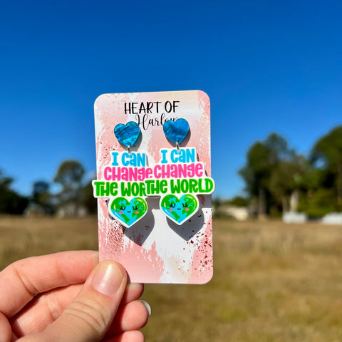 Change The World Dangle Earrings