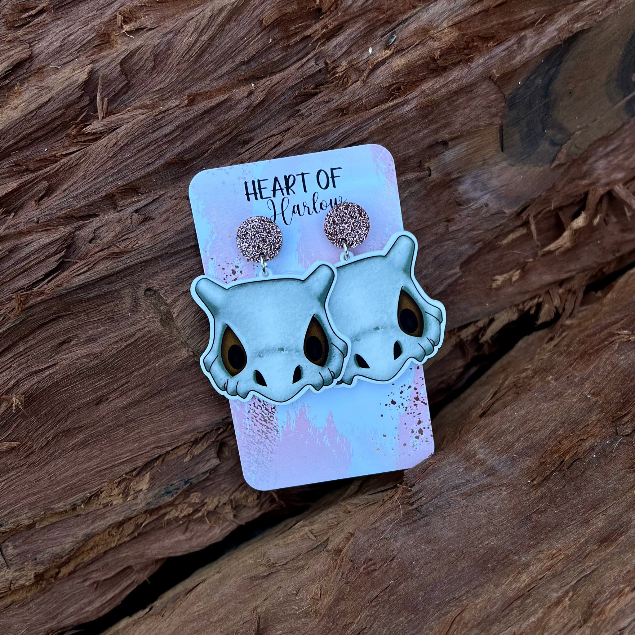 Pocket Pals Bone Dangle Earrings