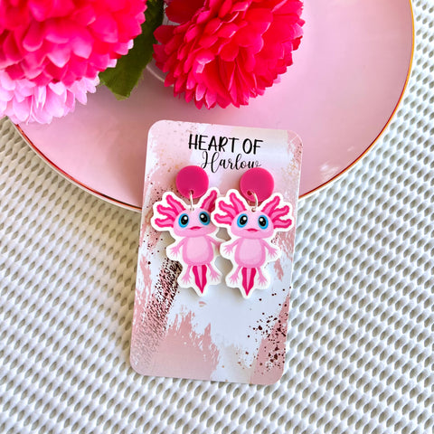 Axolotl Dangle Earrings