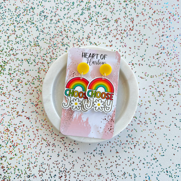 Choose Joy Dangle Earrings