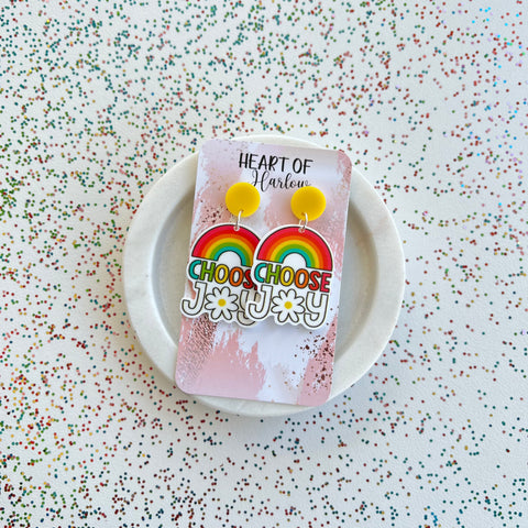 Choose Joy Dangle Earrings