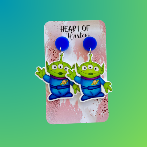 Alien Version 2 Dangle Earrings