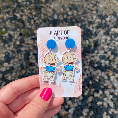 Rugrats Tommy Pickles Dangle Earrings