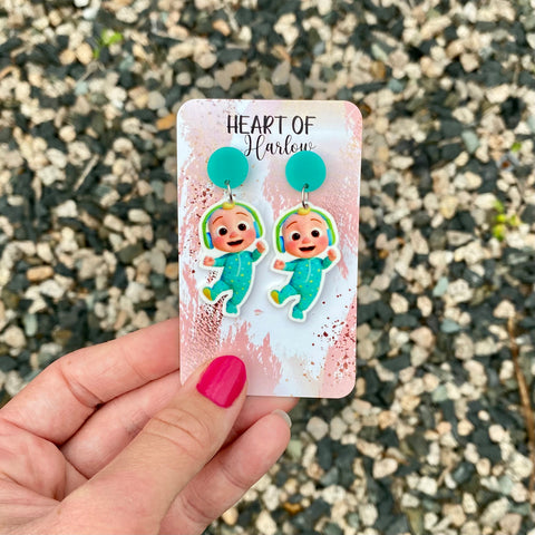 CoComelon Baby JJ Dangle Earrings