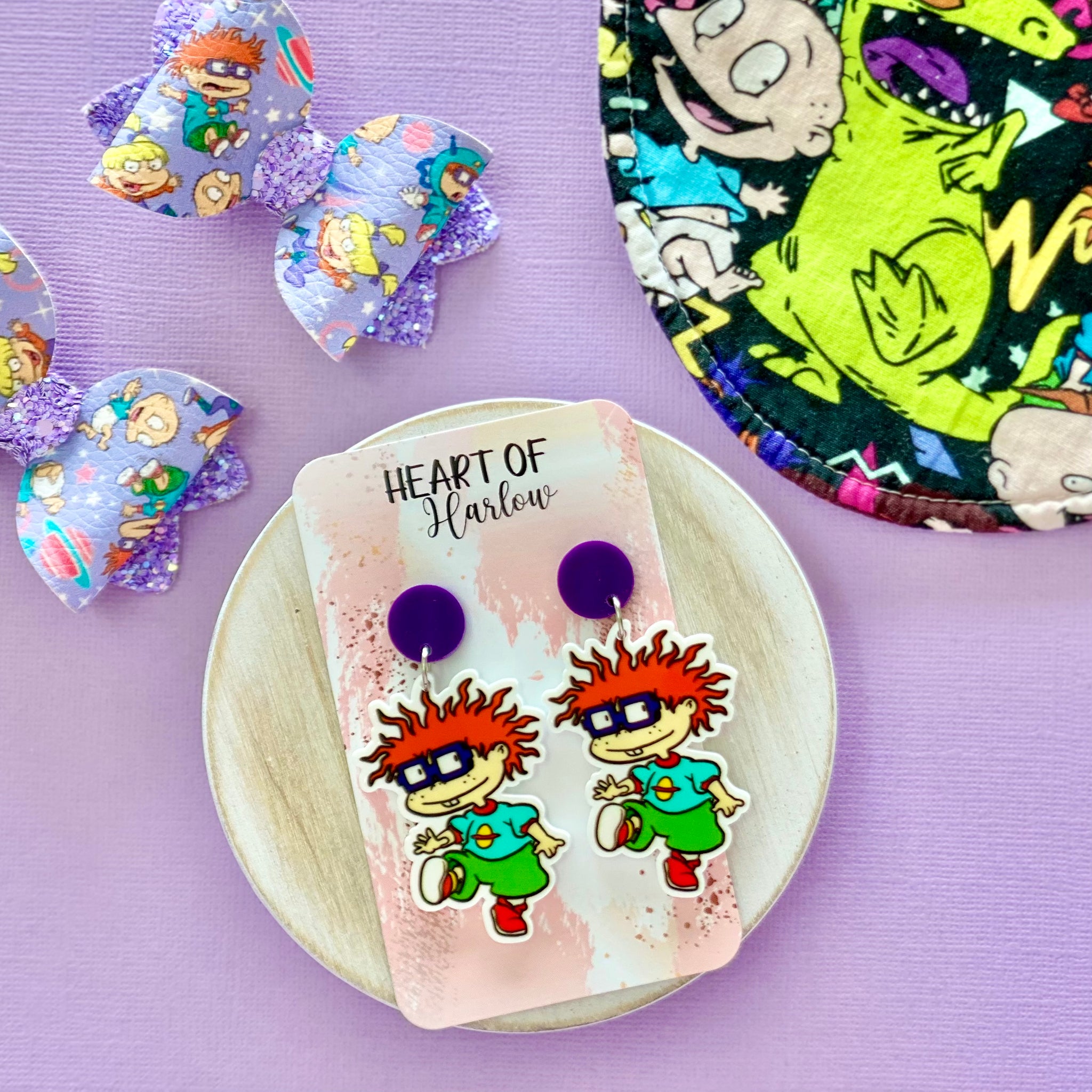 Rugrats Chuckie Dangle Earrings