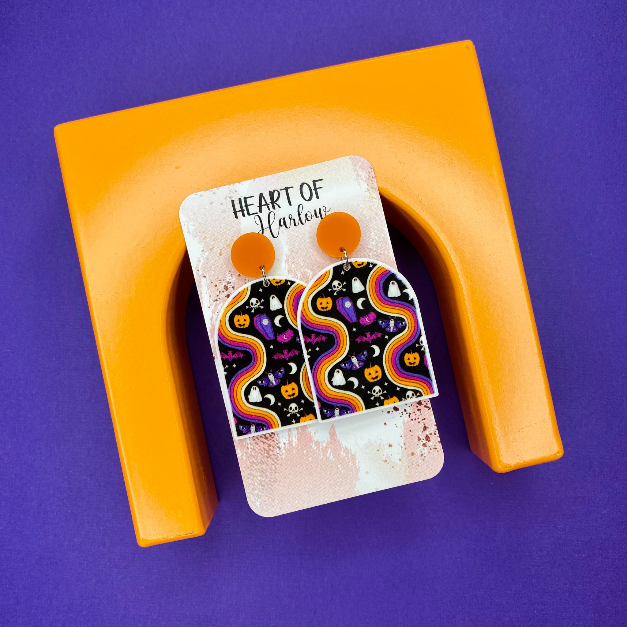 Halloween Arch Dangle Earrings