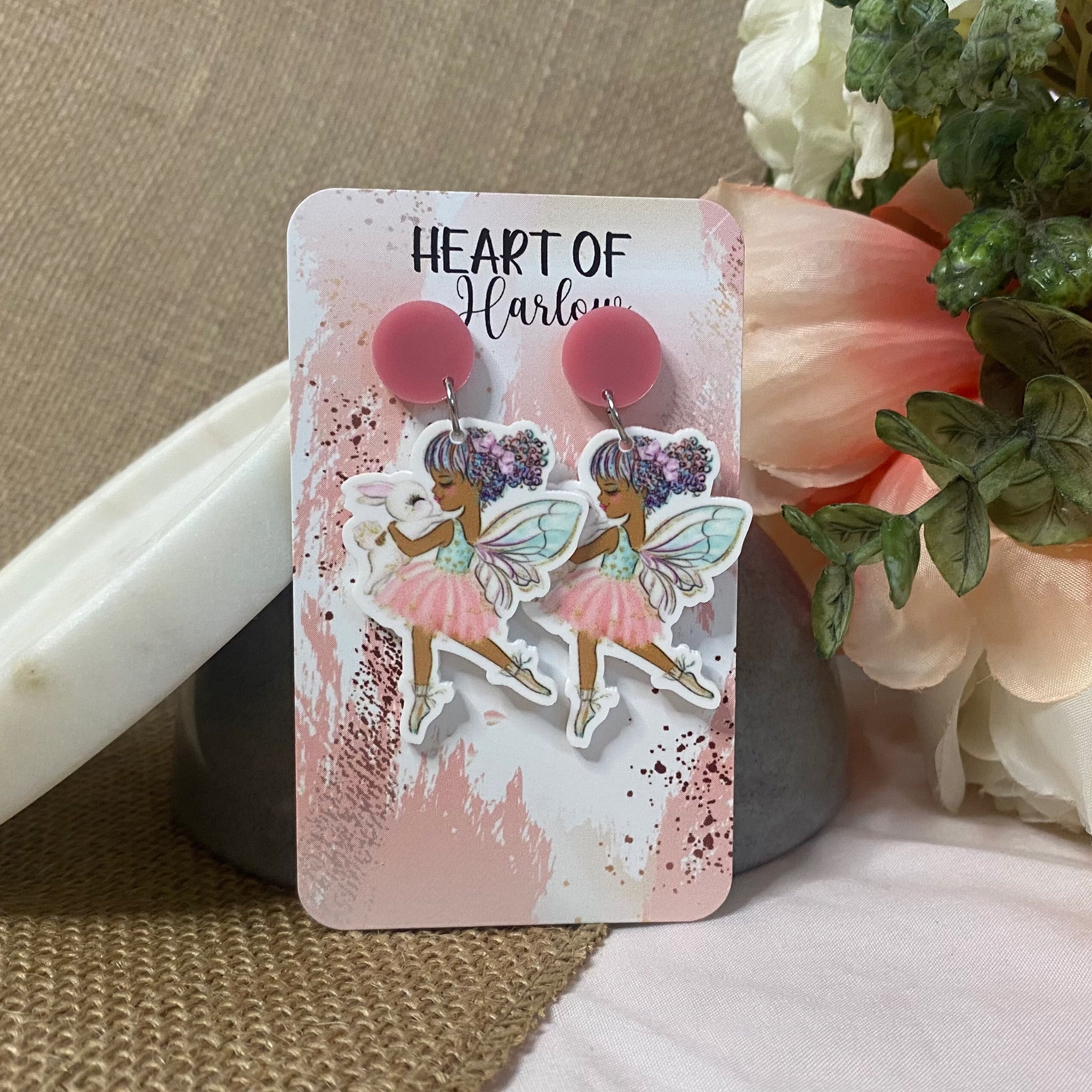 Easter Fairy Dangle Earrings