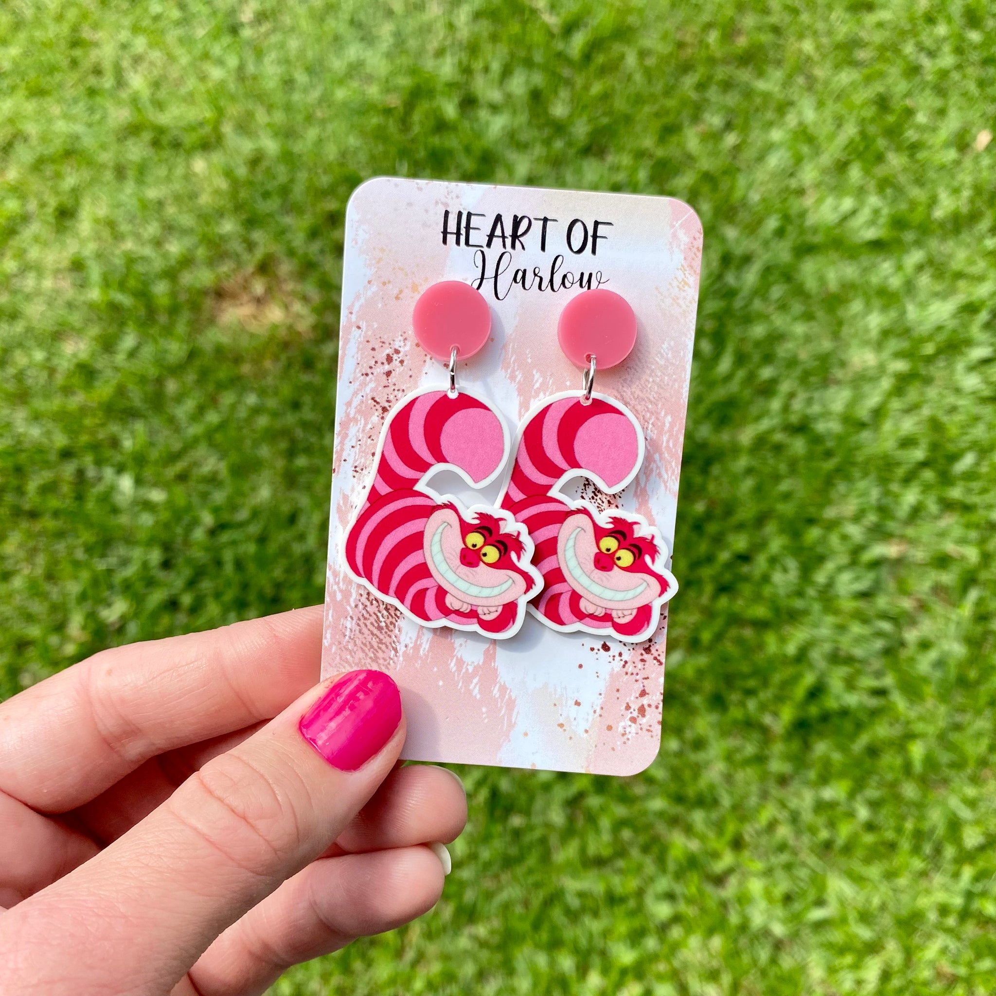 Cheshire Cat Dangle Earrings