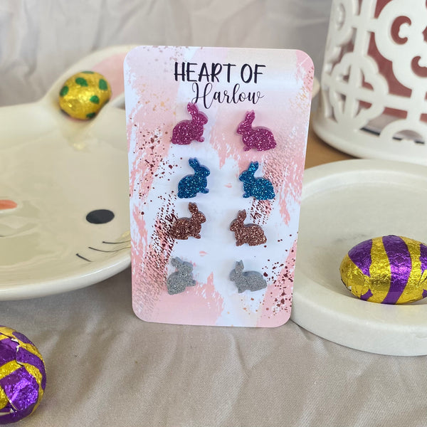 Easter Bunny Studs