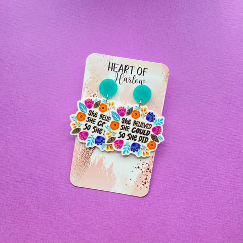 So She Did Dangle Earrings