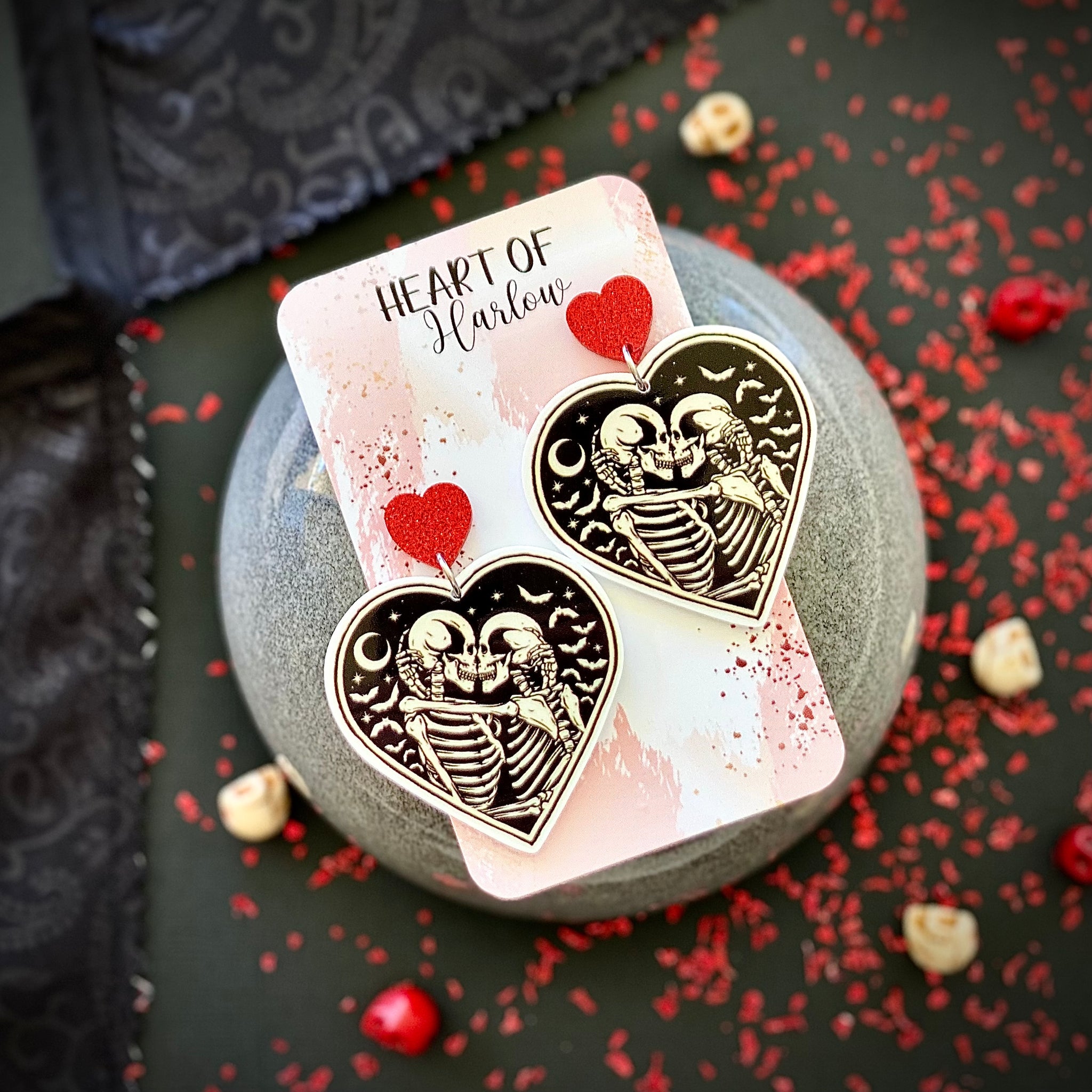 Till Death Do Us Part Dangle Earrings