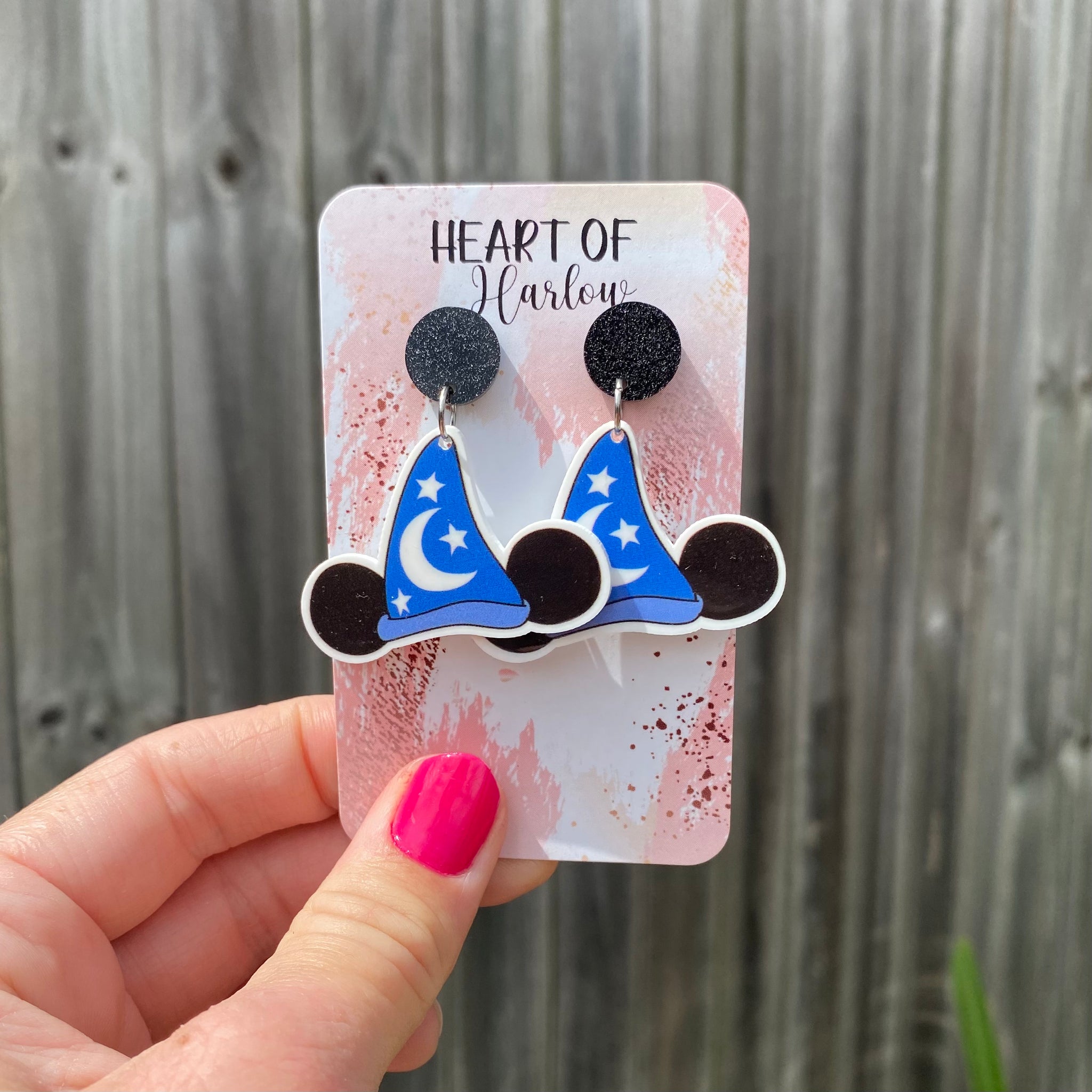 Sorcerers Hat Dangle Earrings