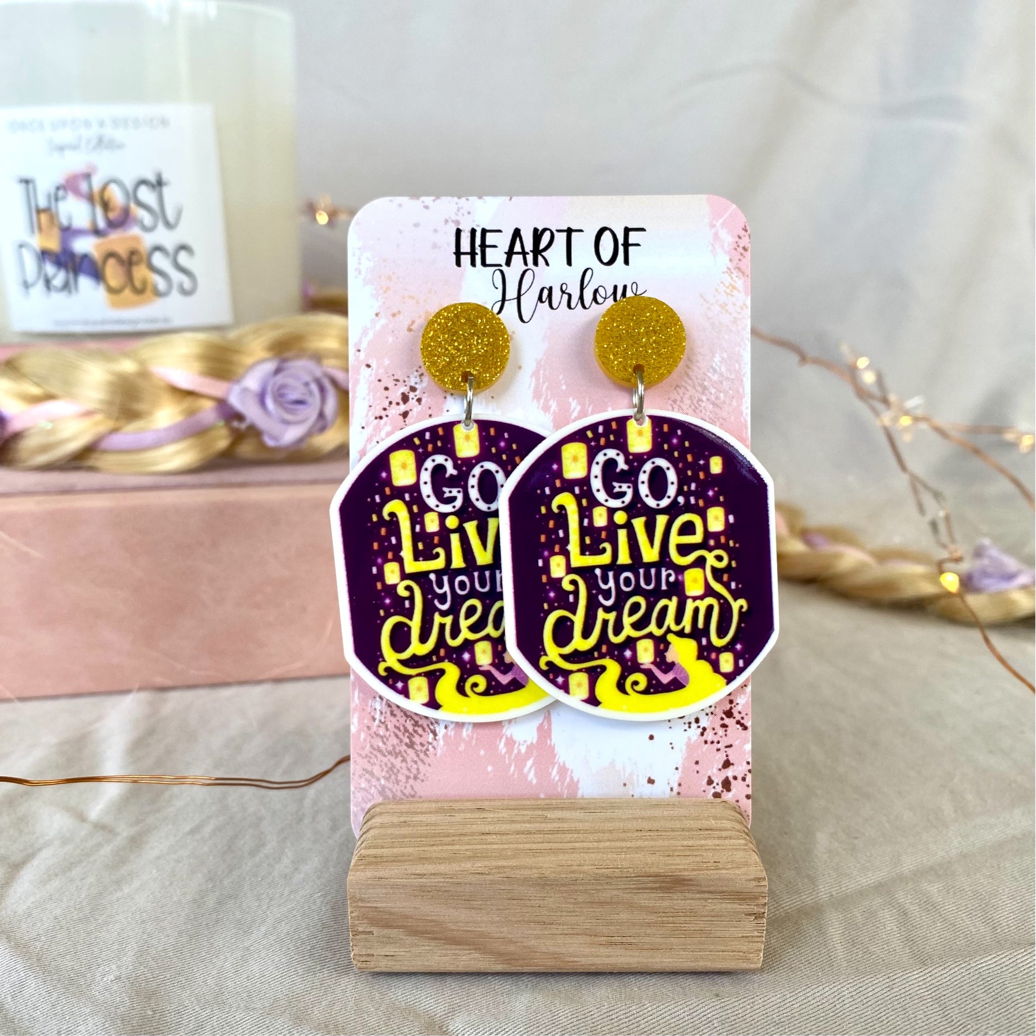 Go Live Your Dreams Dangle Earrings