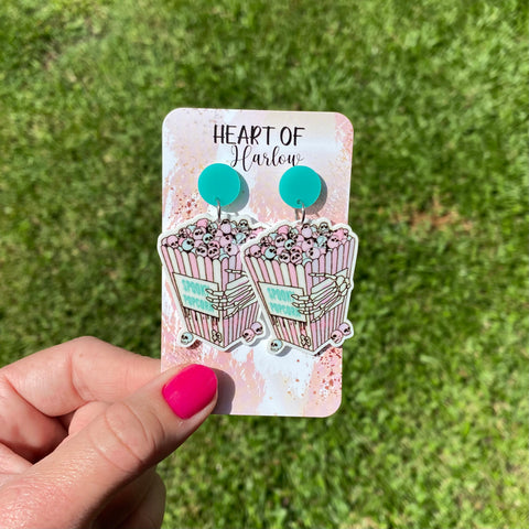 Spooky Popcorn Dangle Earrings