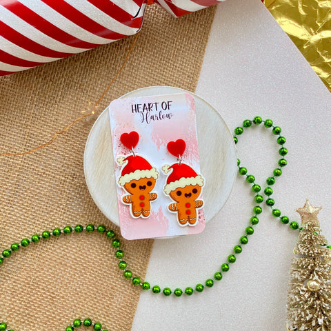 Gingerbread Cutie Dangle Earrings