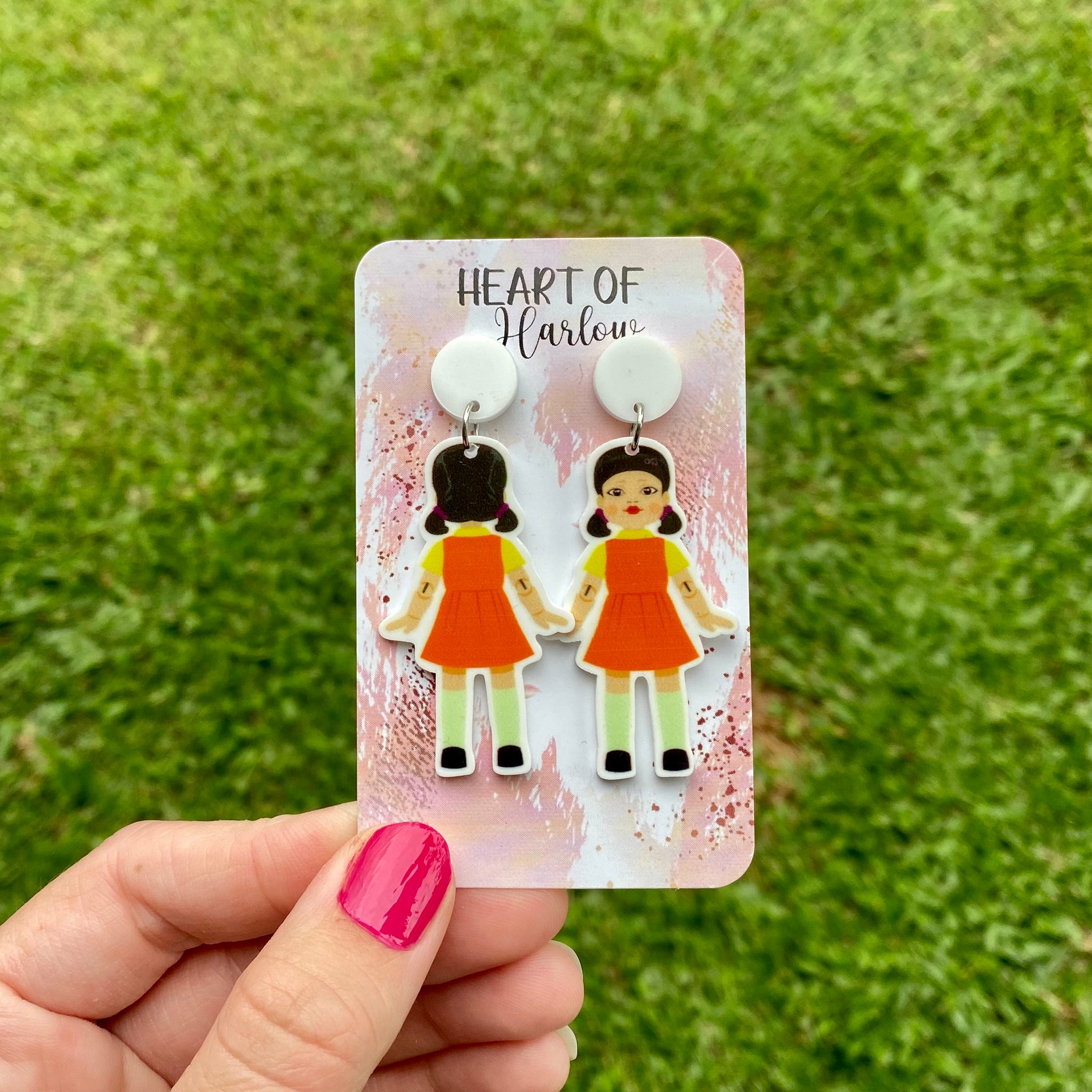 Red Light…Green Light Dangle Earrings