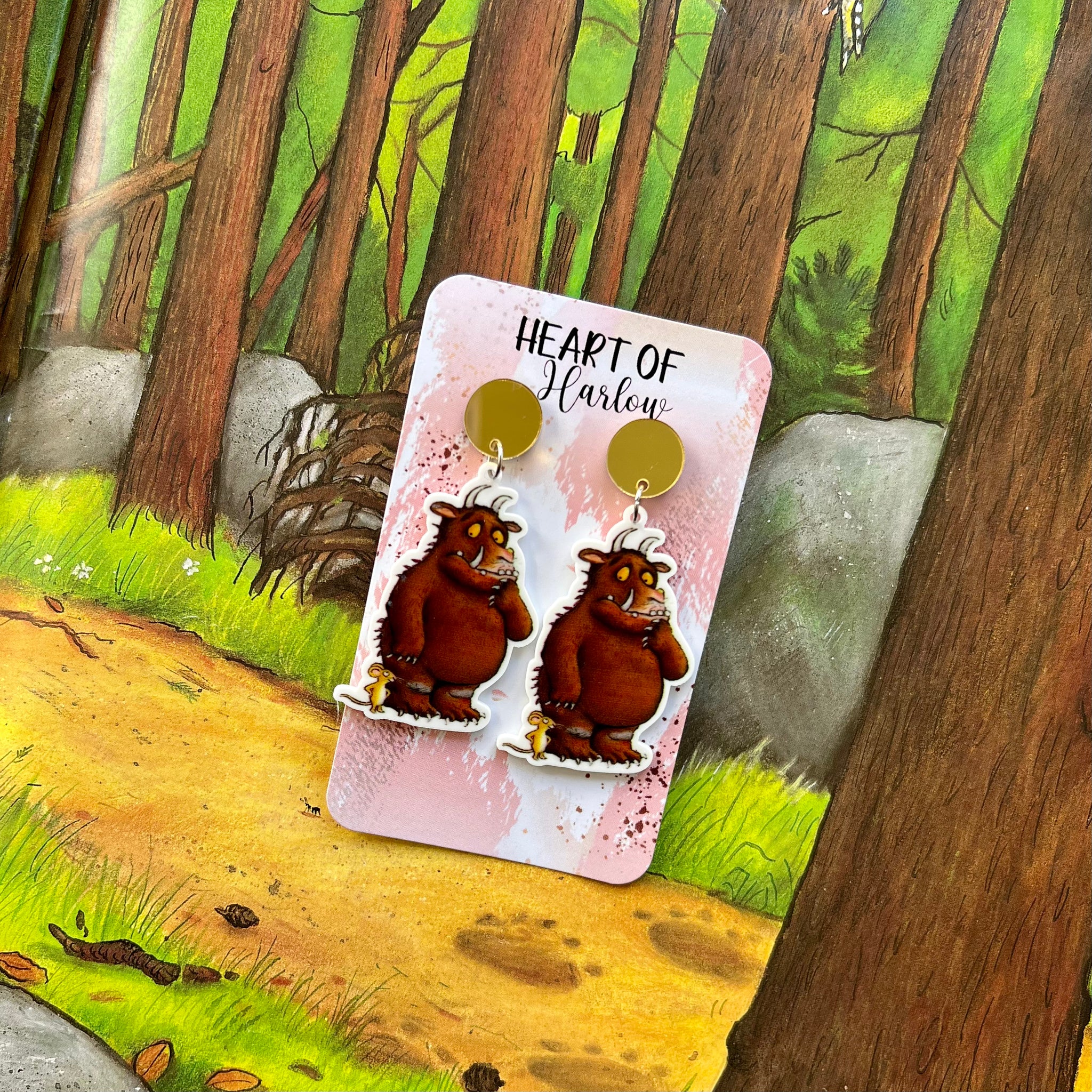 The Gruffalo Dangle Earrings