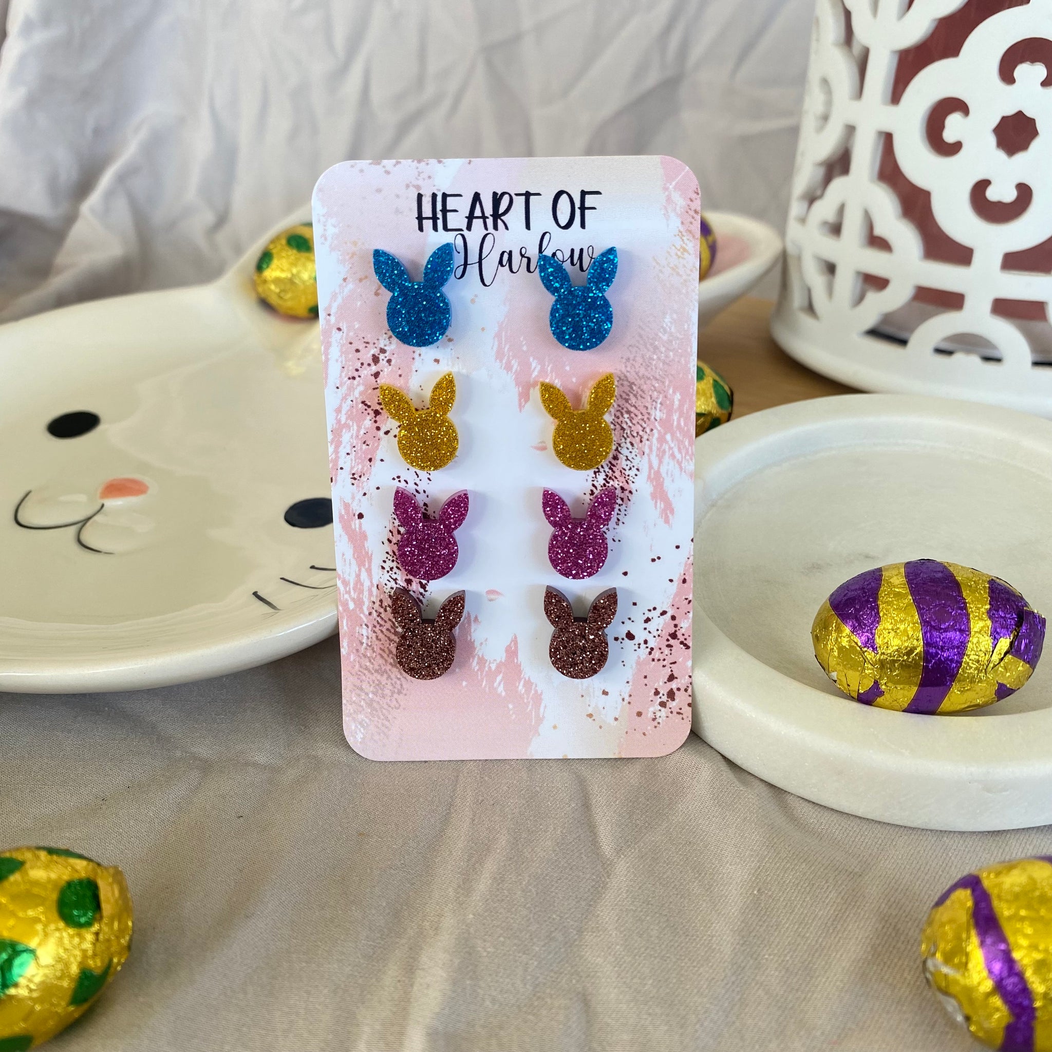 Easter Bunny Head Studs