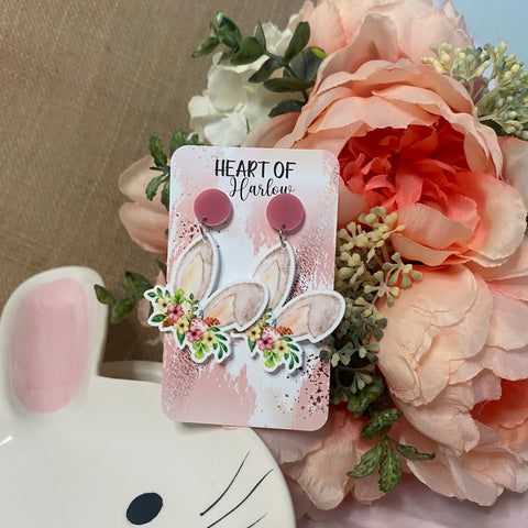 Floppy Bunny Ear Dangle Earrings