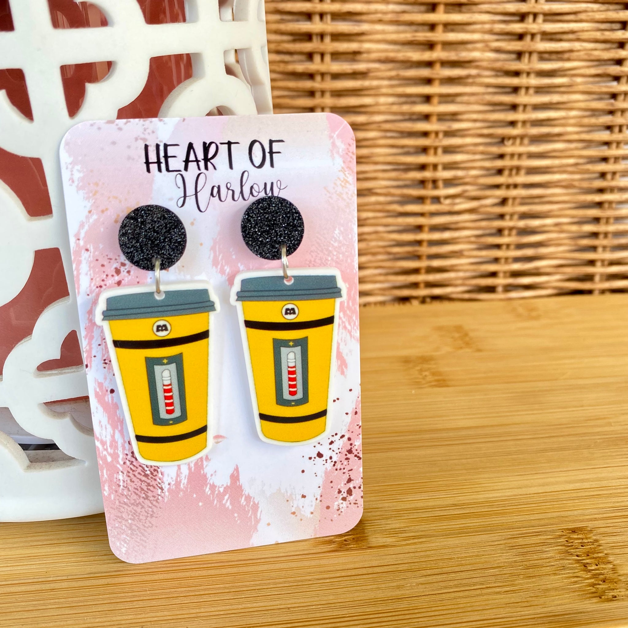 Monsters, Inc. Scream Canister Dangle Earrings