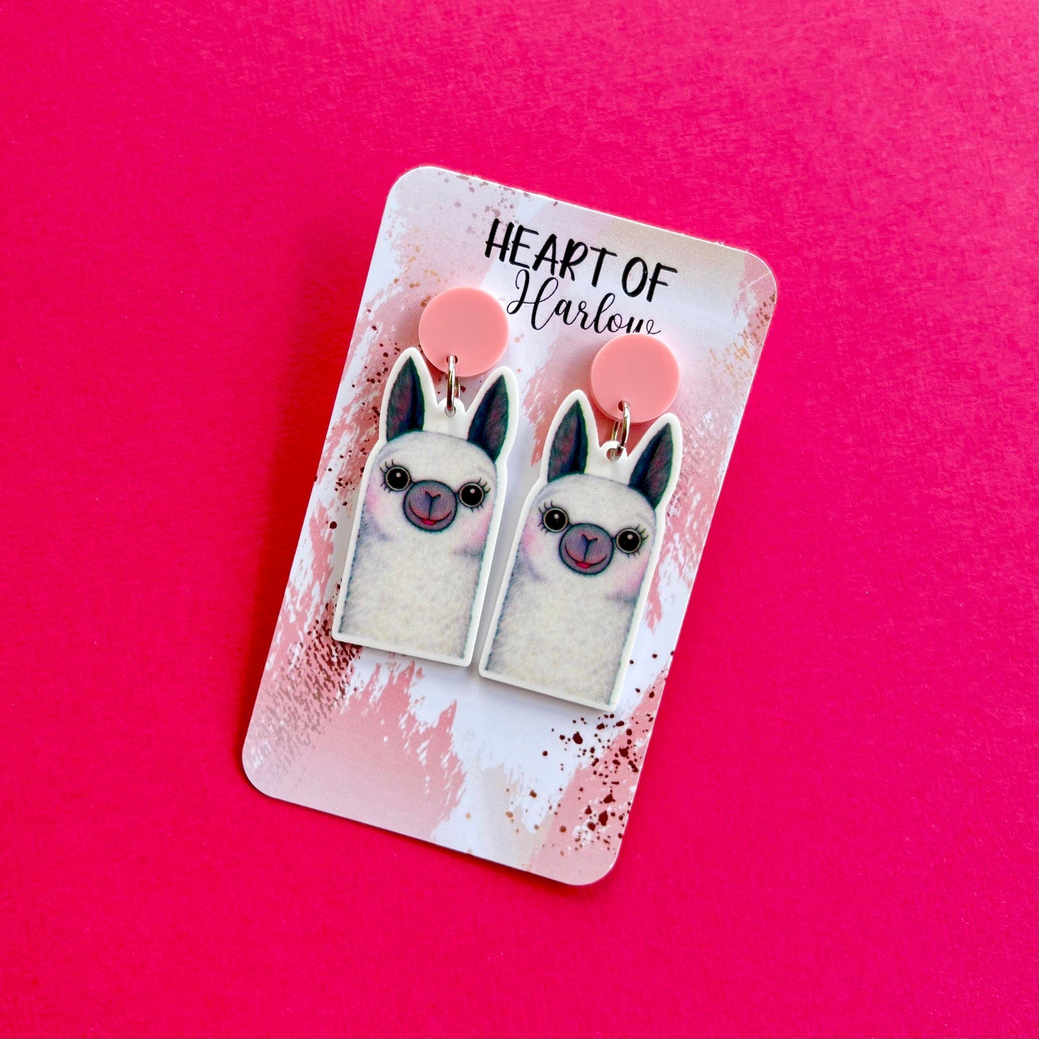 Macca the Alpaca Dangle Earrings