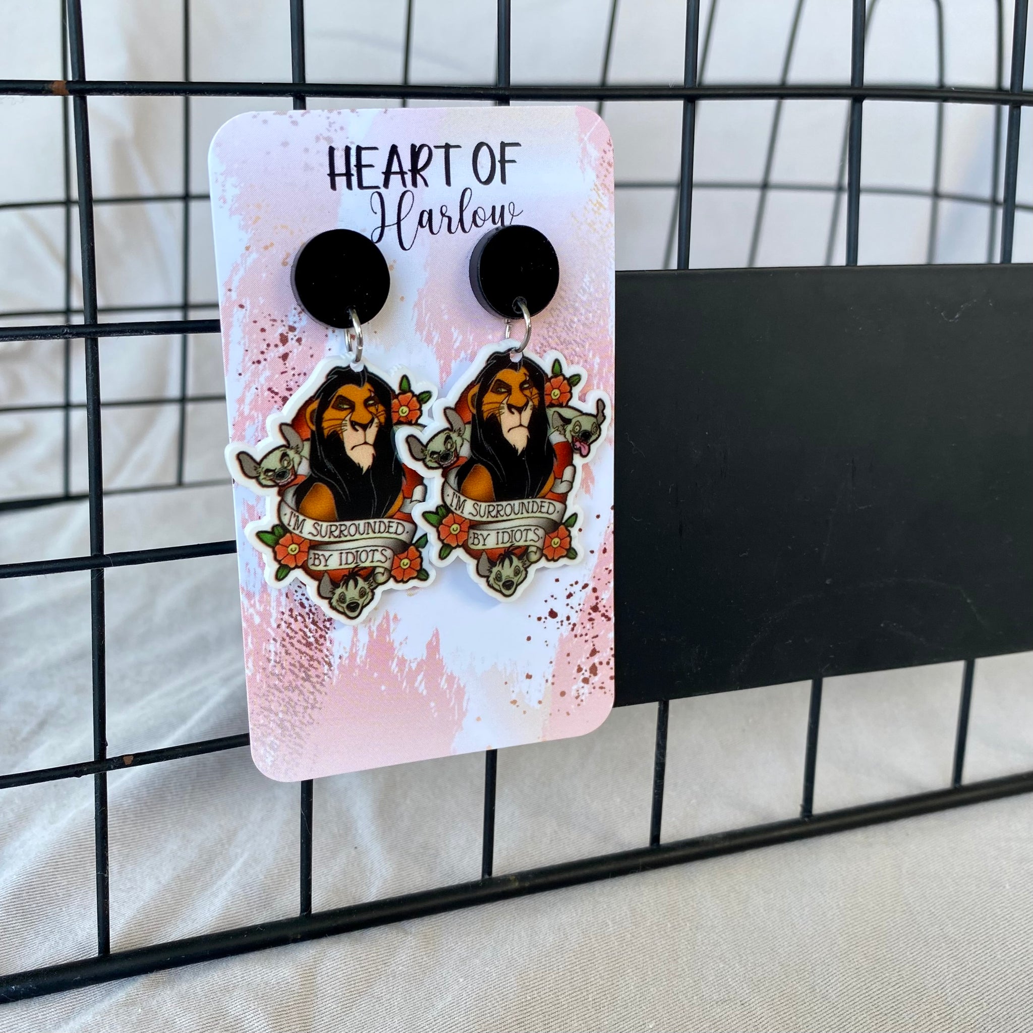 Surrounded by Idiots Dangle Earrings