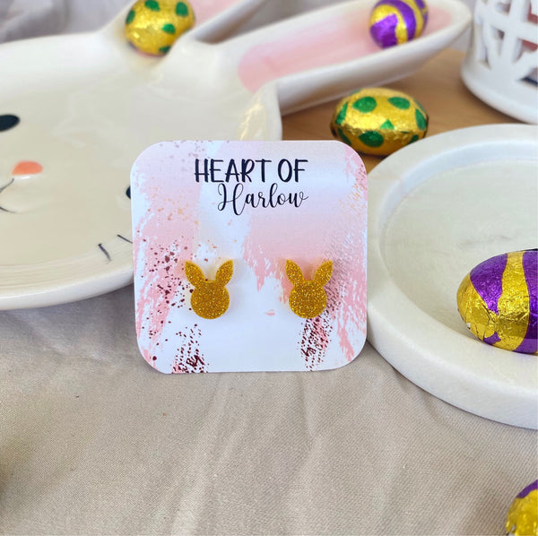 Easter Bunny Head Studs