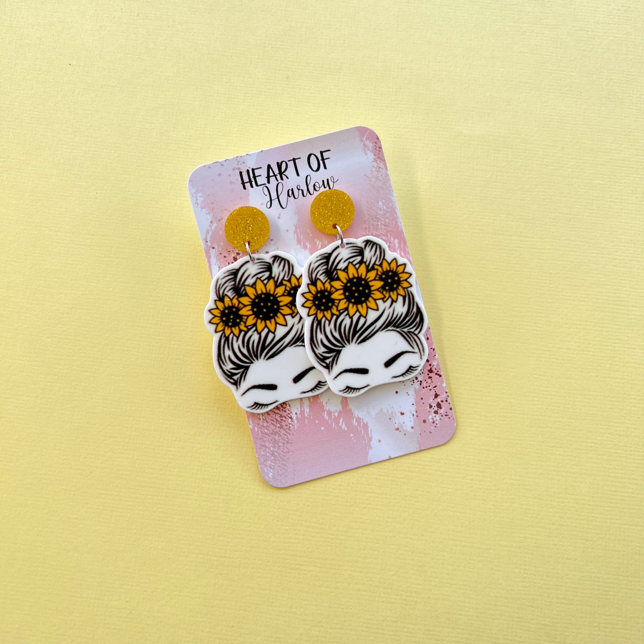 Sunflower Gal Dangle Earrings