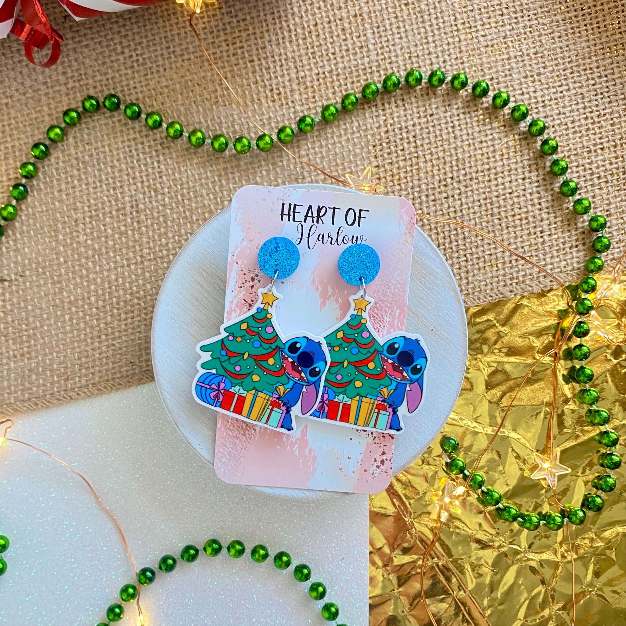 A Merry Little Stitch Dangle Earrings