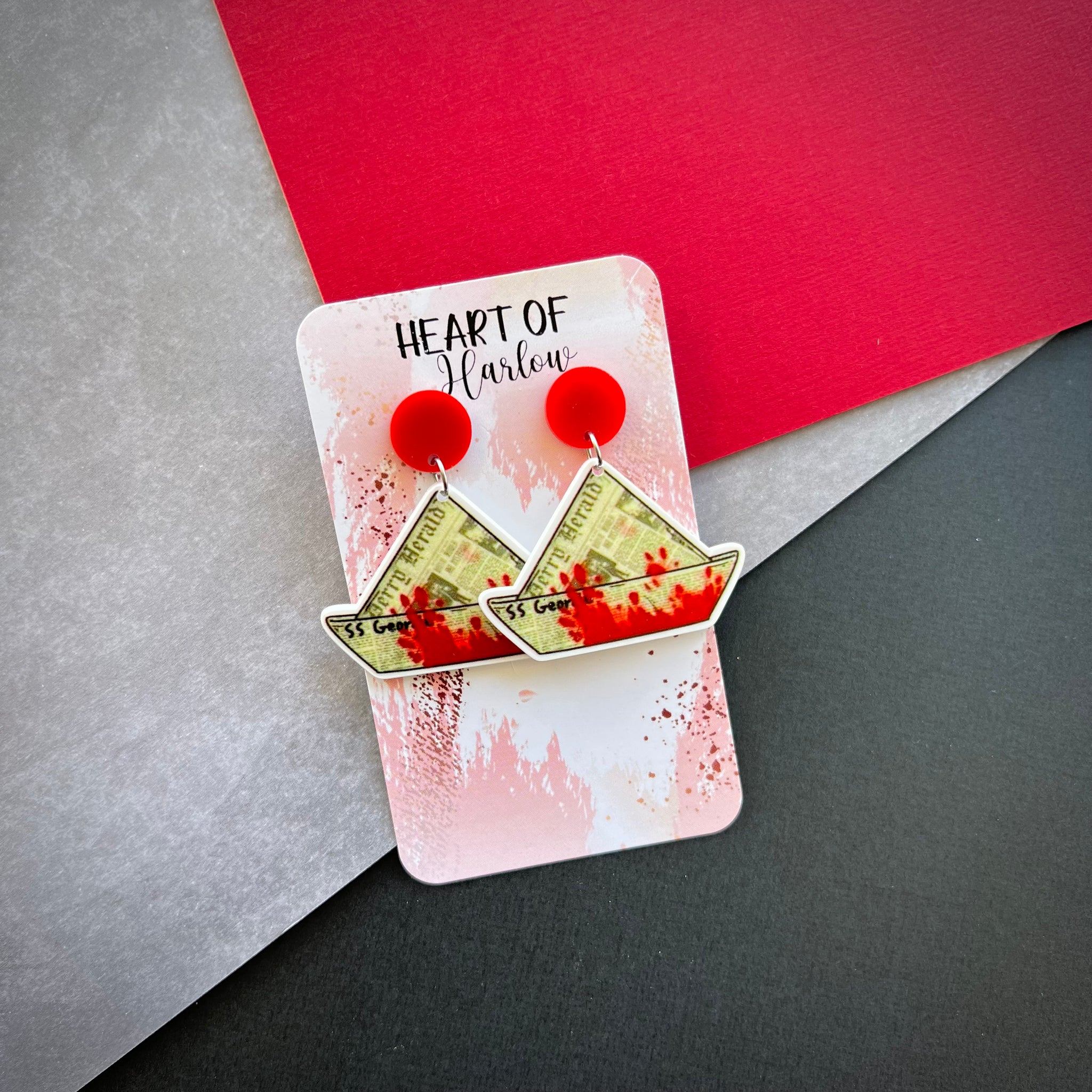 Pennywise Boat Dangle Earrings