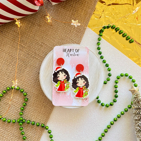 Christmas Mother Gothel Dangle Earrings