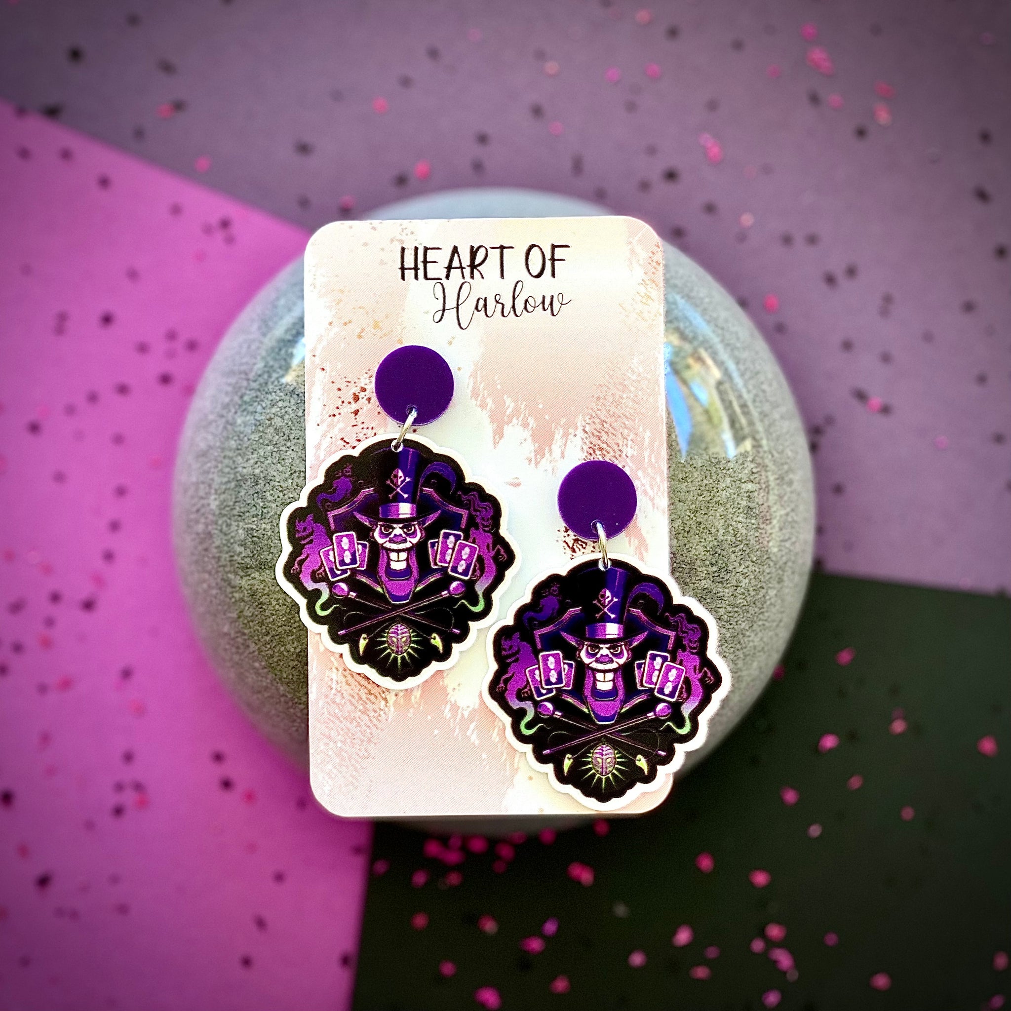 Shadow Man Dangle Earrings