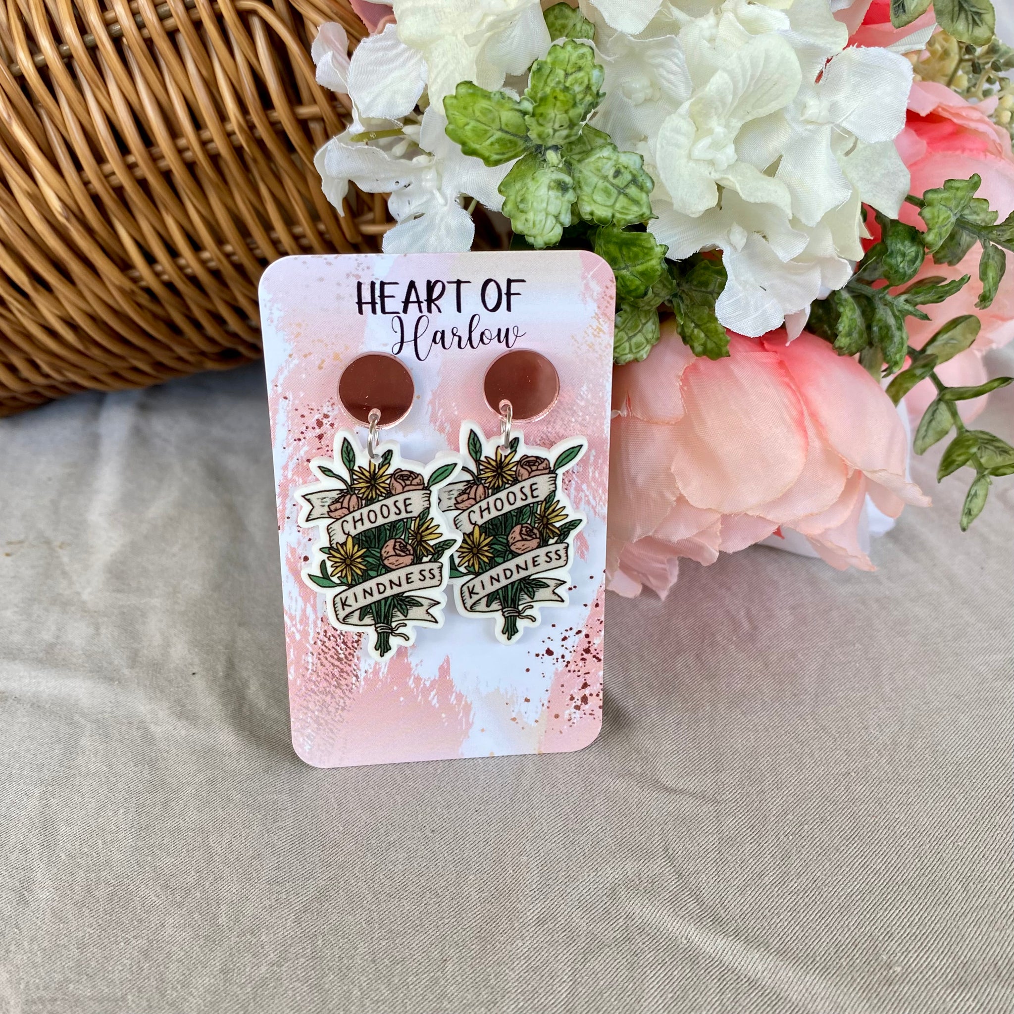 Choose Kindness Dangle Earrings