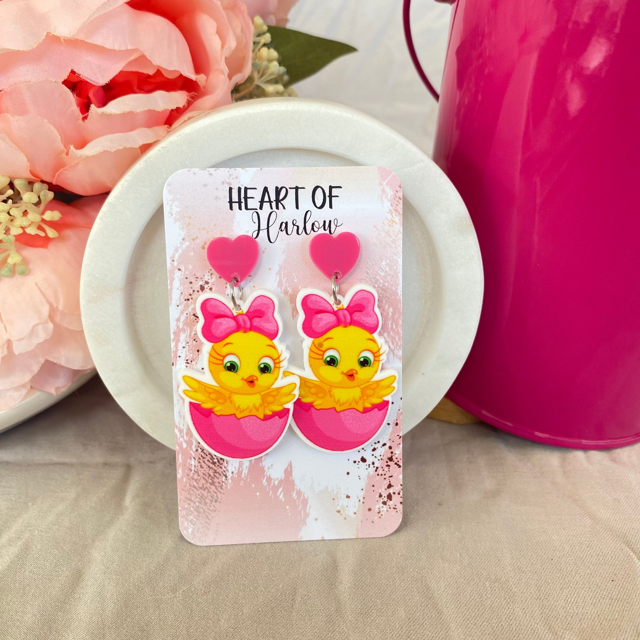 Pretty Chick Dangle Earrings