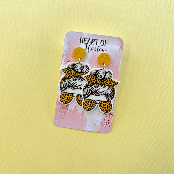 Leopard Lady Dangle Earrings