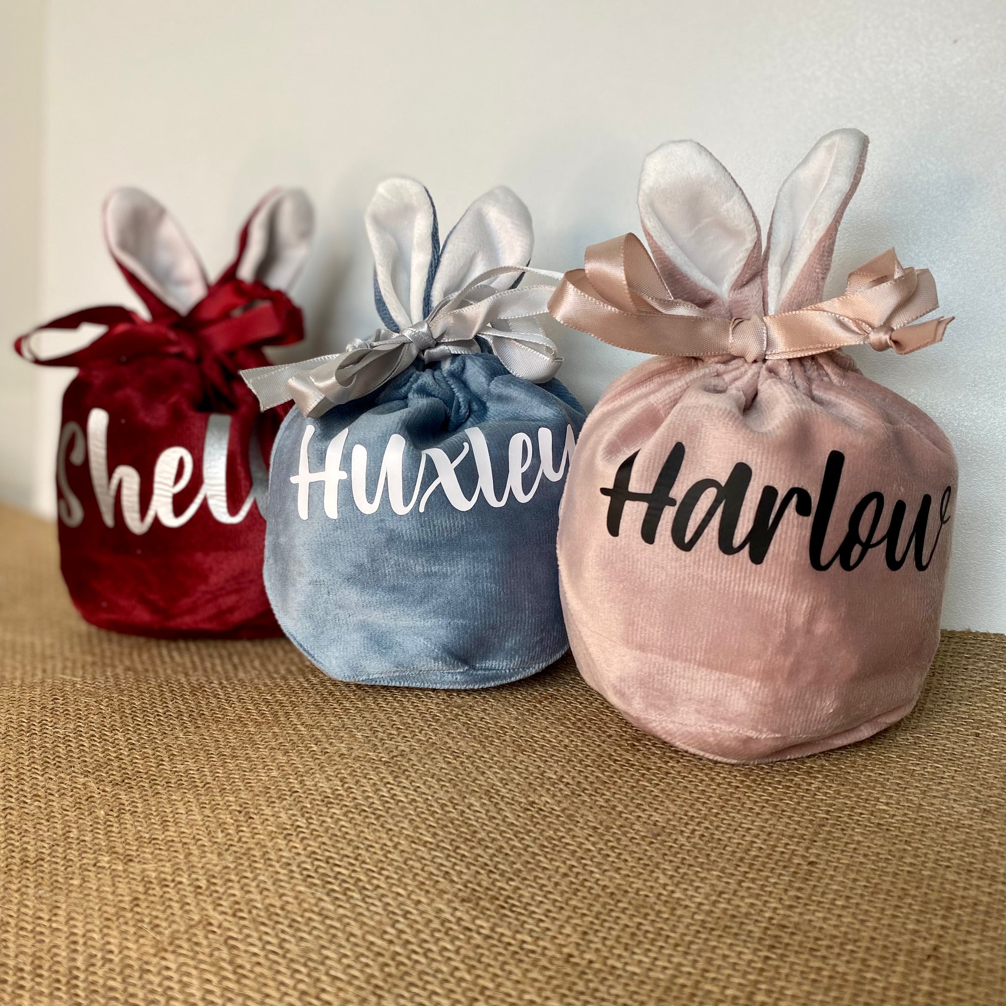 Velvet Bunny Bags