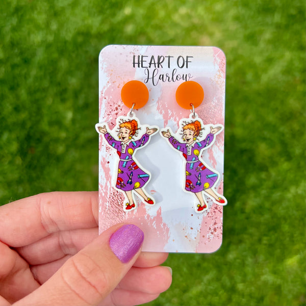 Ms. Frizzle Dangle Earrings