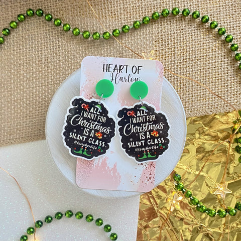 Silent Class Dangle Earrings