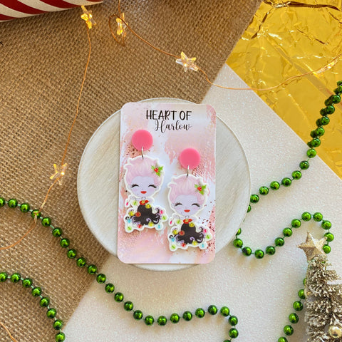 Christmas Ursula Dangle Earrings